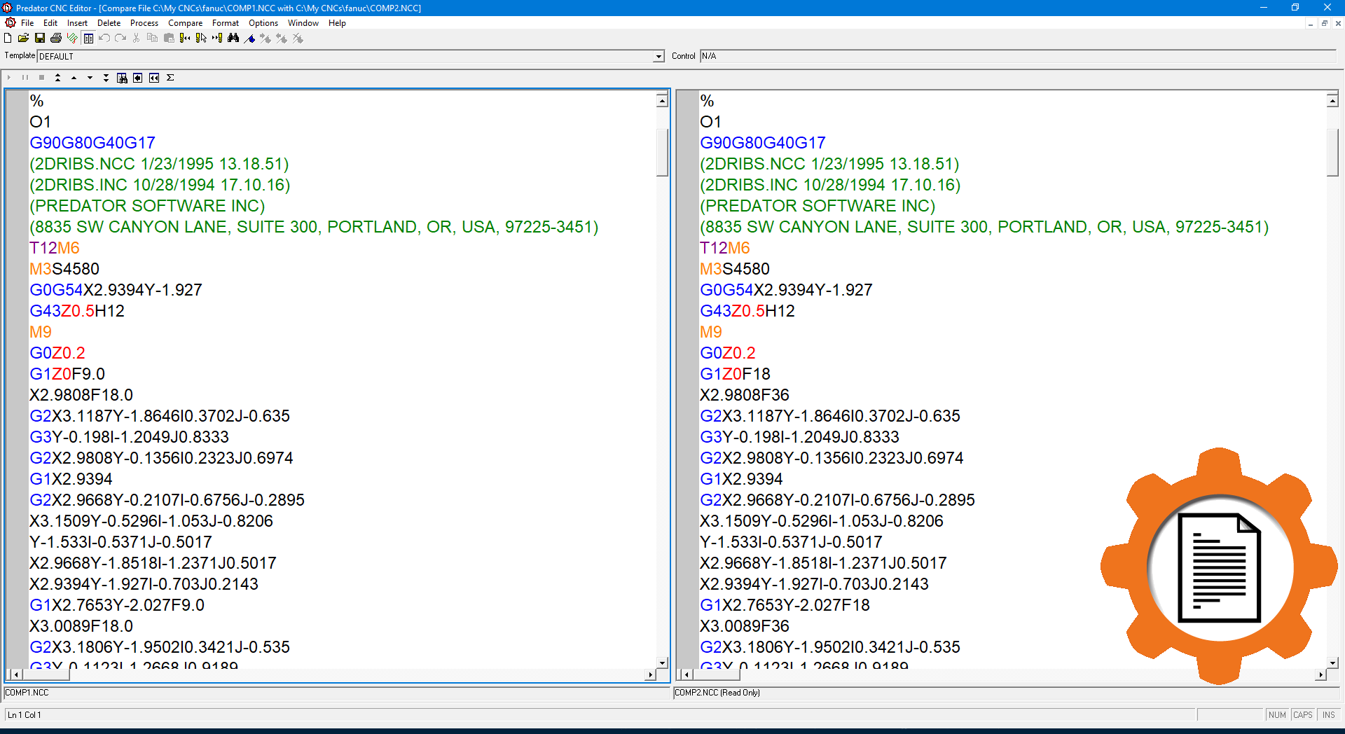 Predator CNC Editor software