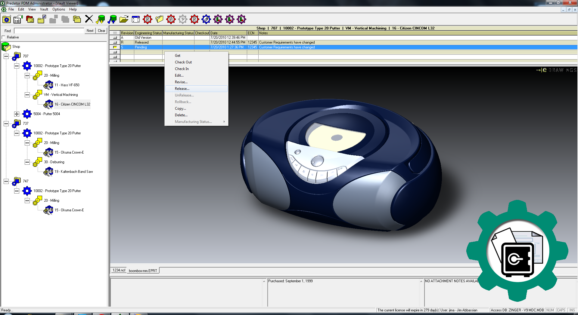 Predator PDM Software